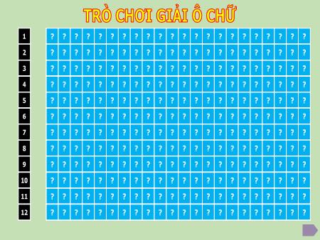 Silde Powerpoint Trò chơi Giải ô chữ