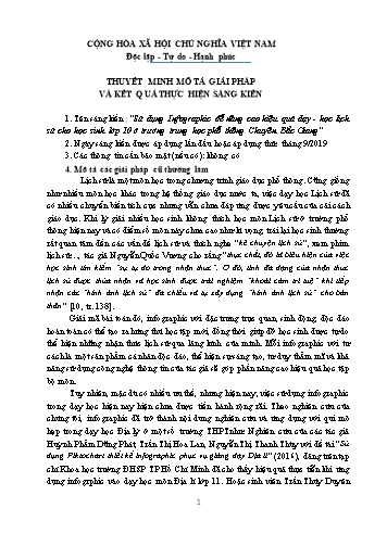 Sử dụng Infographic để nâng cao hiệu quả dạy học lịch sử cho học sinh lớp 10 ở trường trung học phổ thông Chuyên Bắc Giang